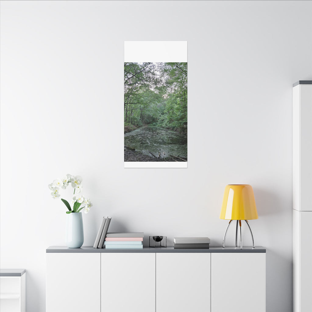 Mossy Pond Canvas Matte Stretched Wall Art