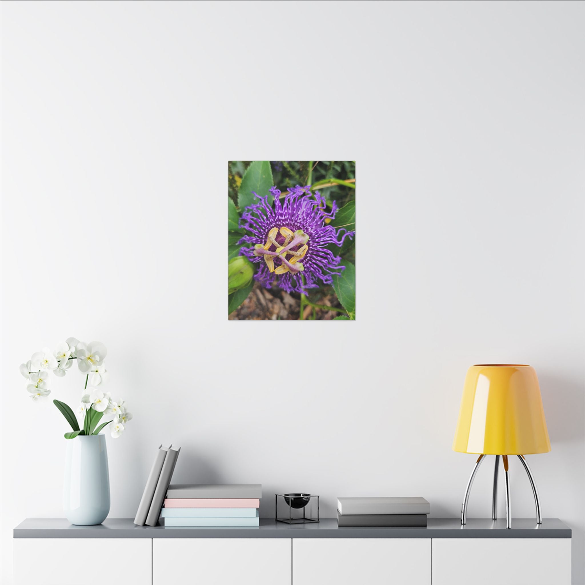Purple Passionflower Botanical Canvas