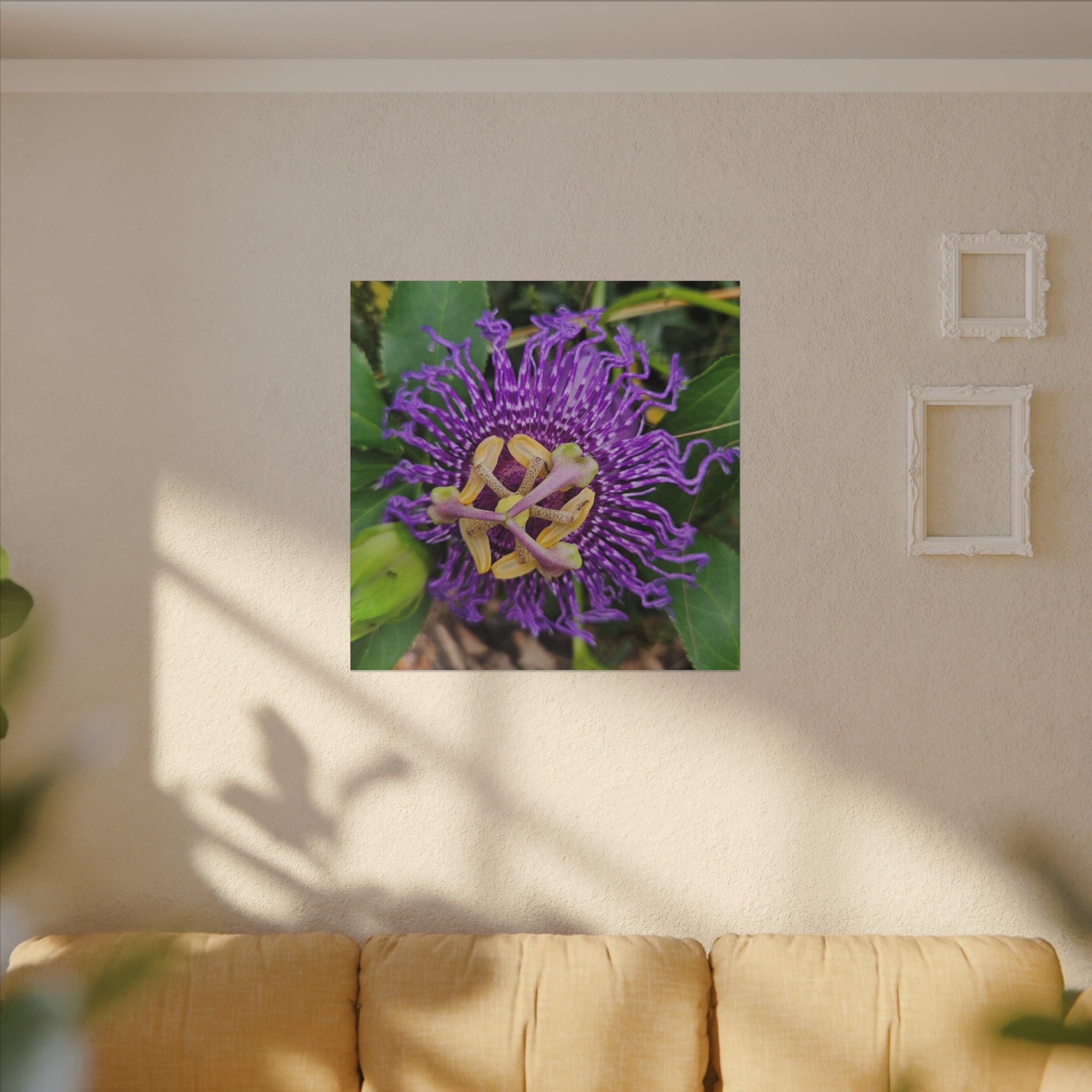 Purple Passionflower Botanical Canvas