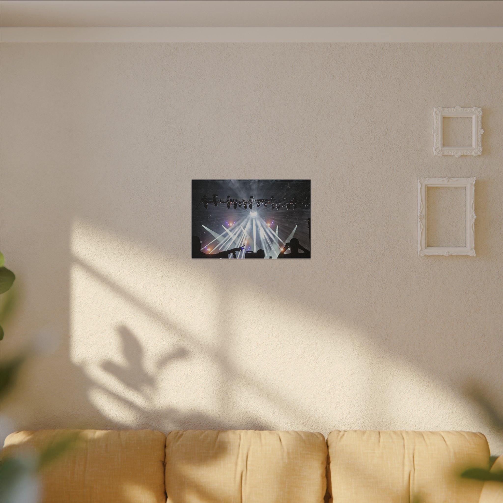 Concert Stage Lights Canvas, Matte Stretched Wall Art | Live Music