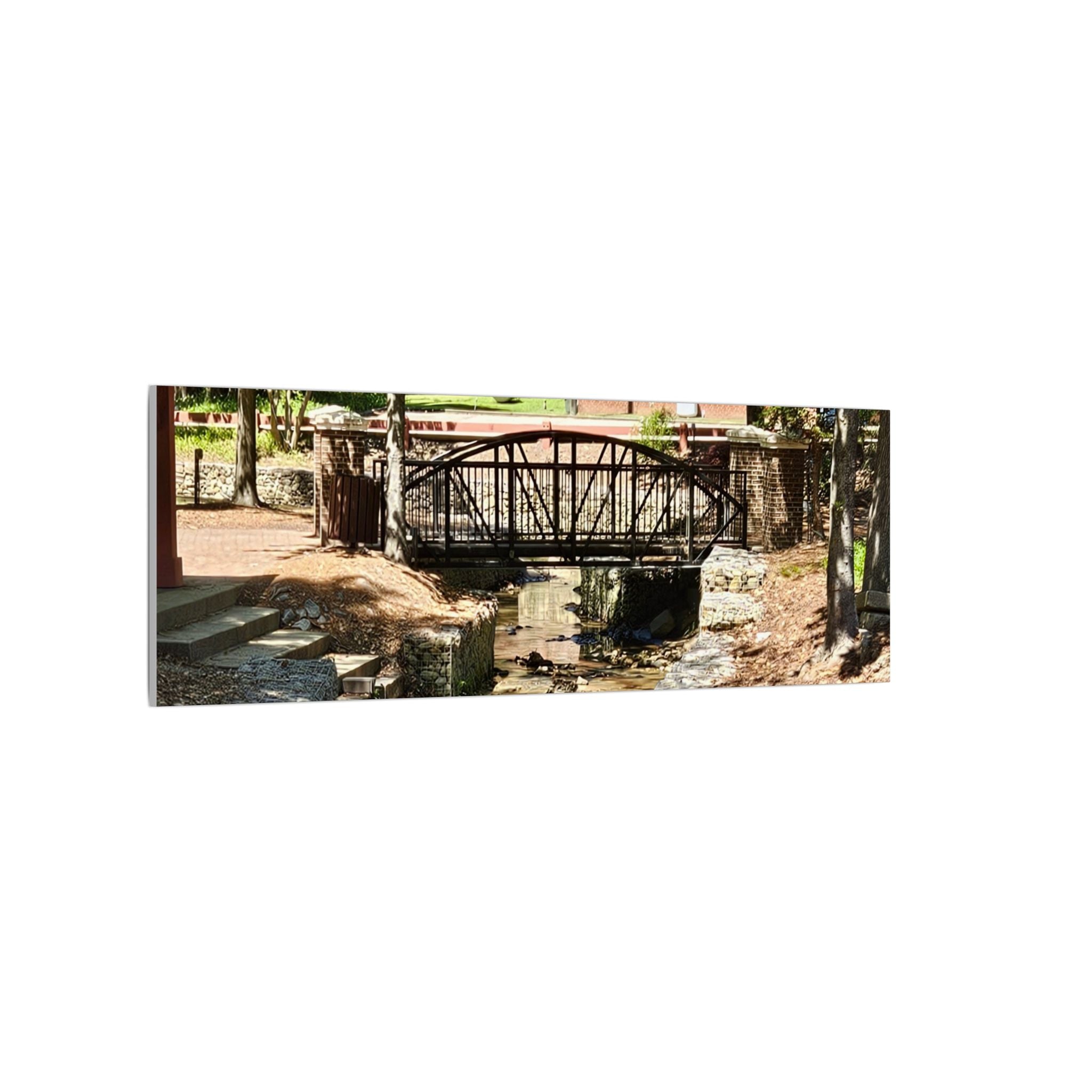 Park Footbridge Photograph Matte Canvas | Stretched Wall Art