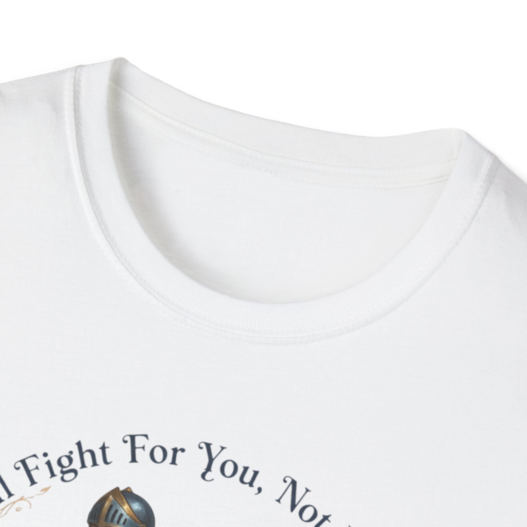 I Will Fight For You, Not With You Illustration T-Shirt | Fantasy Couple, Viper Motif