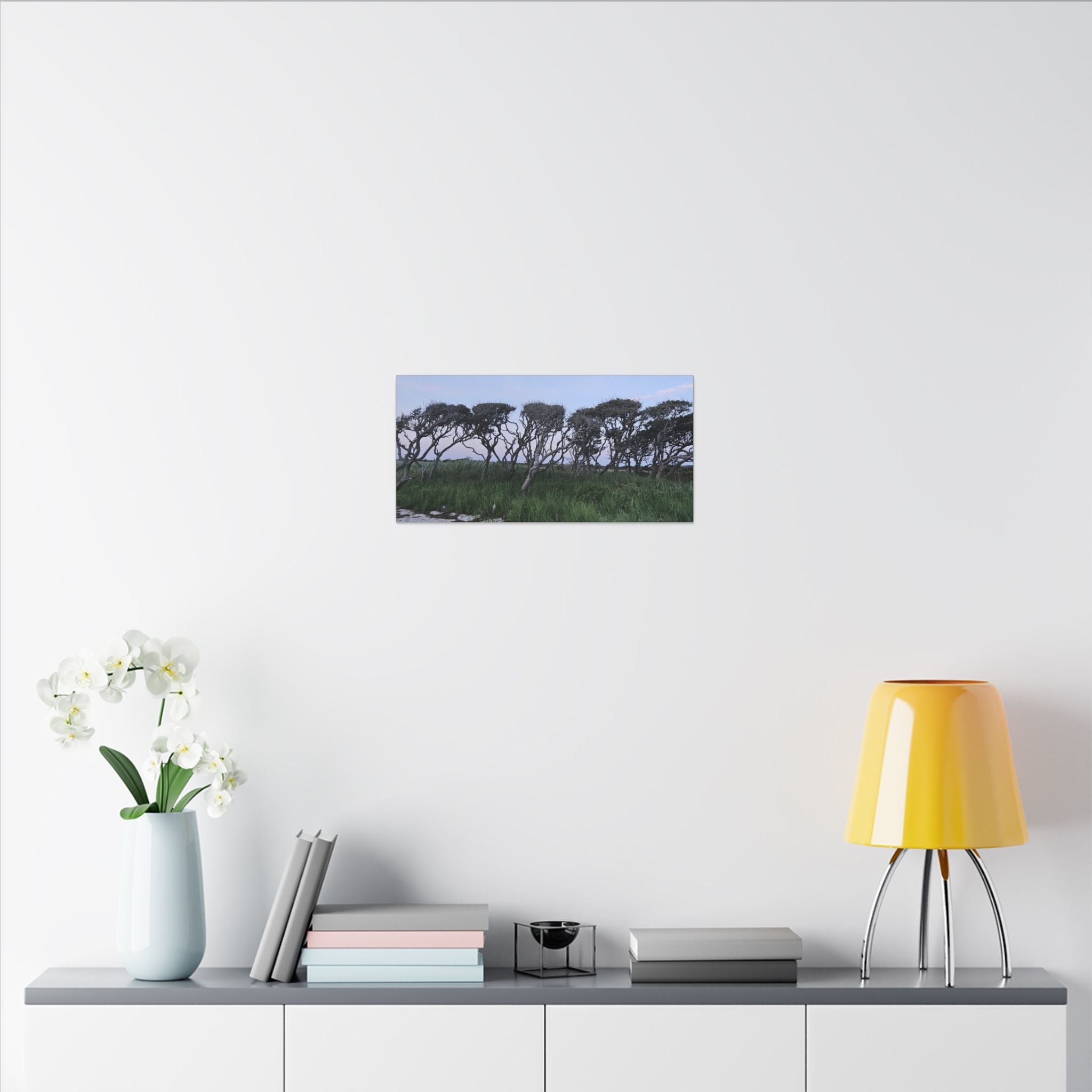 Coastal Windblown Trees Canvas