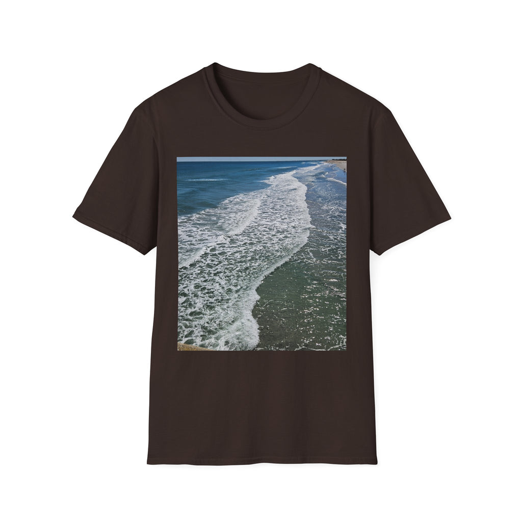 Beach Waves Photo T-Shirt — Coastal Ocean Surf Graphic Tee