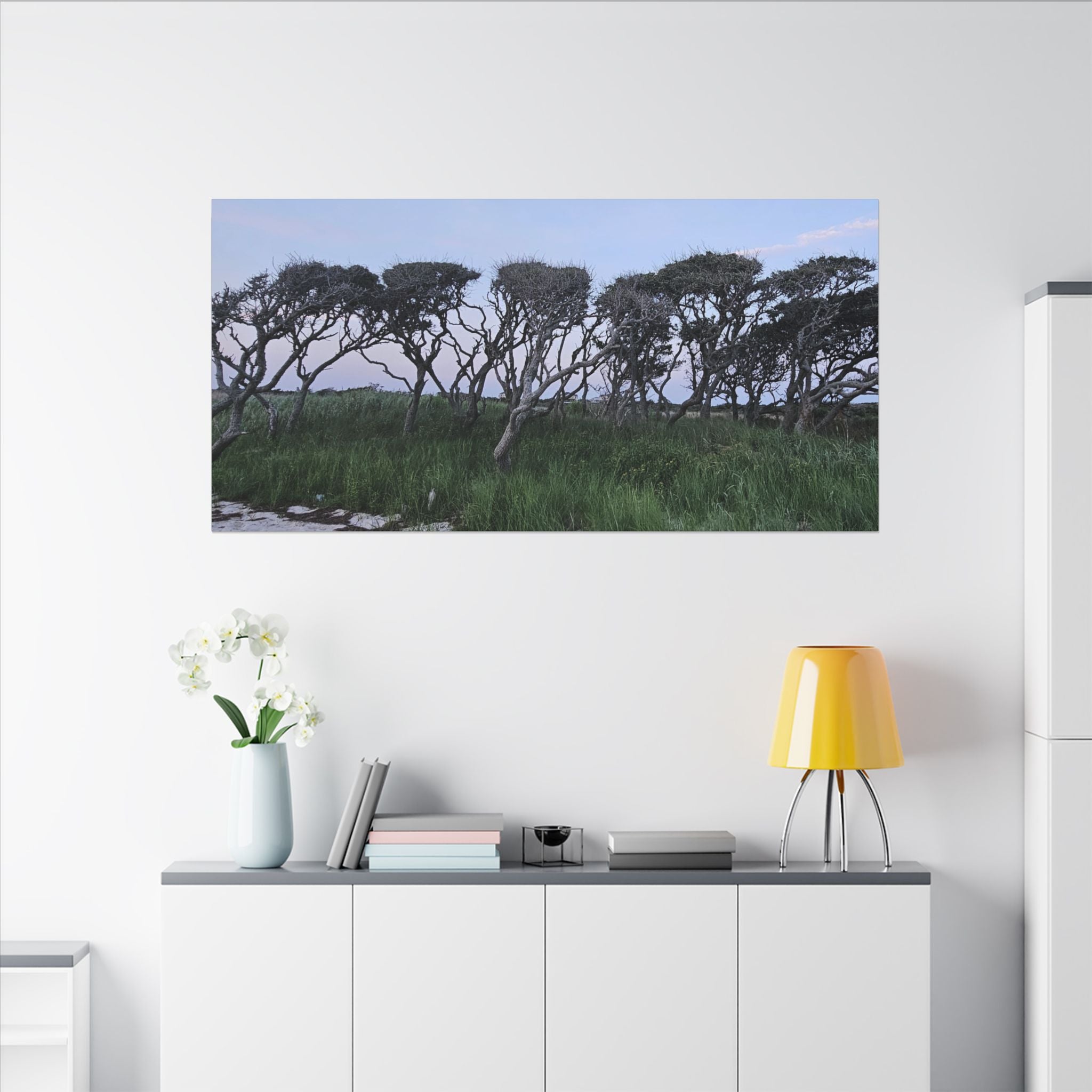 Coastal Windblown Trees Canvas