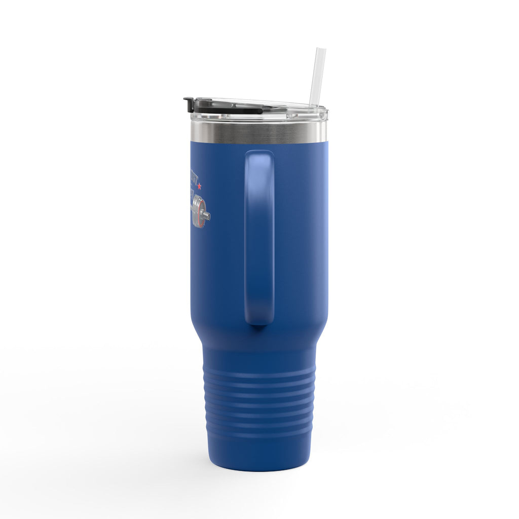 "Working Out Is My Therapy" 40oz Insulated Travel Mug — Fitness Tumbler