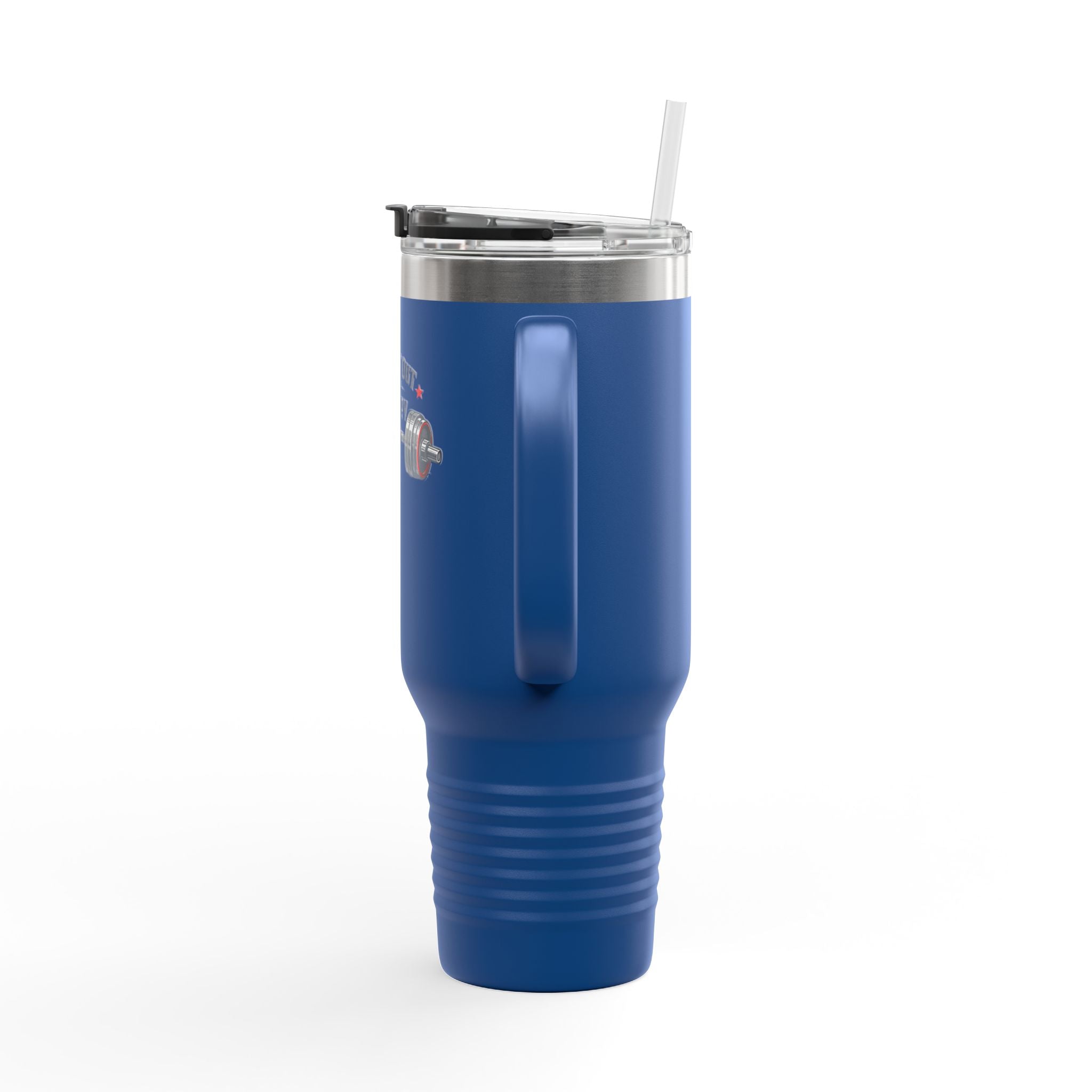 "Working Out Is My Therapy" 40oz Insulated Travel Mug — Fitness Tumbler