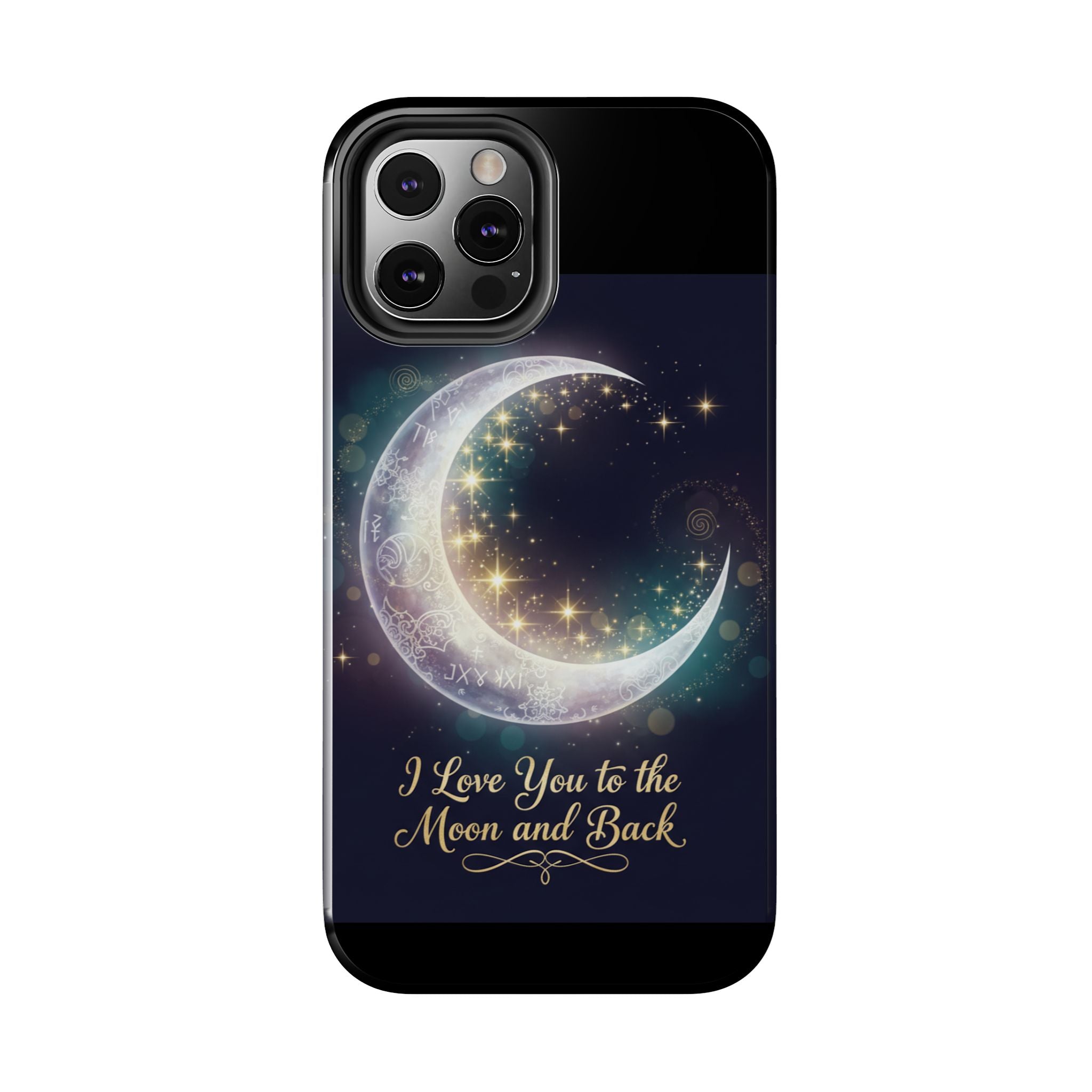 I Love You to the Moon and Back iPhone Case | Moon and Stars Tough Case