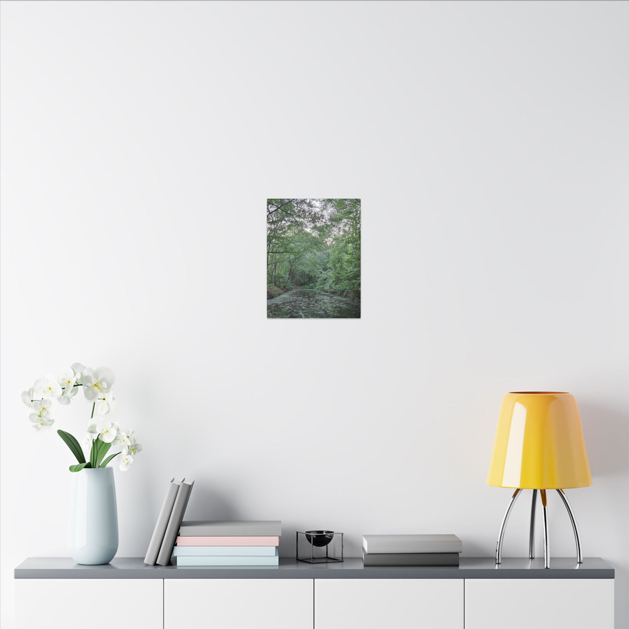 Mossy Pond Canvas Matte Stretched Wall Art