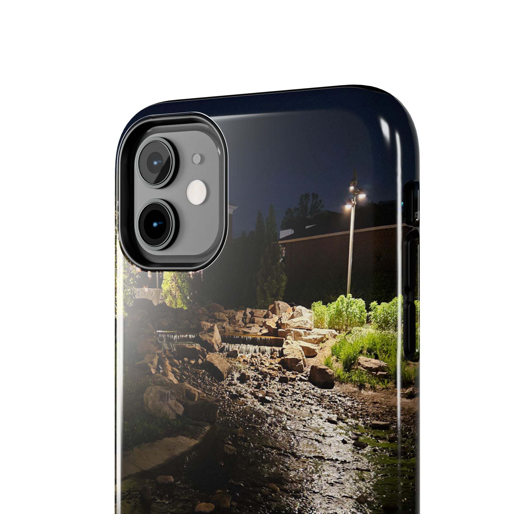 Night River Phone Case — Moody Outdoor Landscape Protective Cover