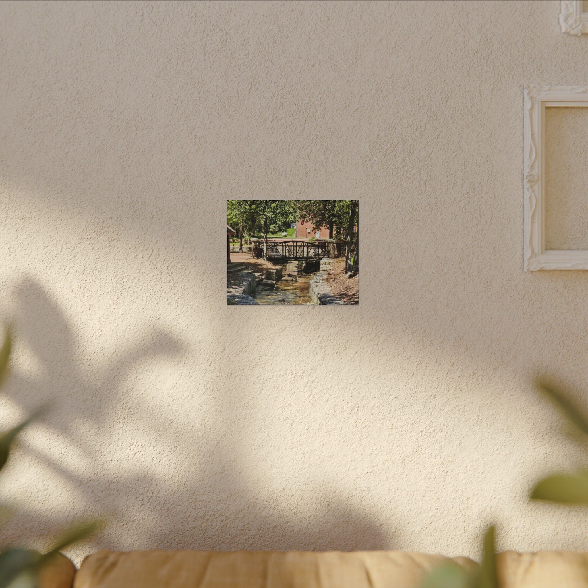 Park Footbridge Photograph Matte Canvas | Stretched Wall Art
