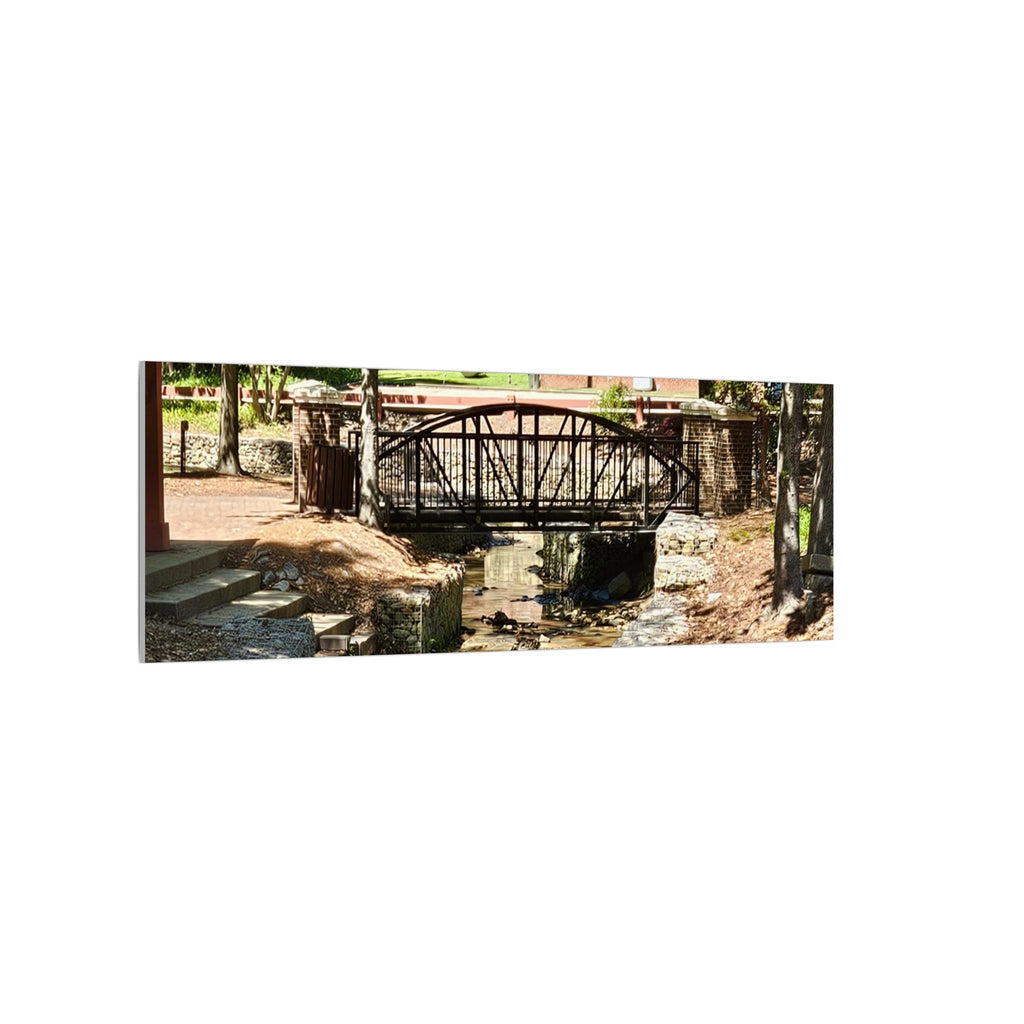 Park Footbridge Photograph Matte Canvas | Stretched Wall Art