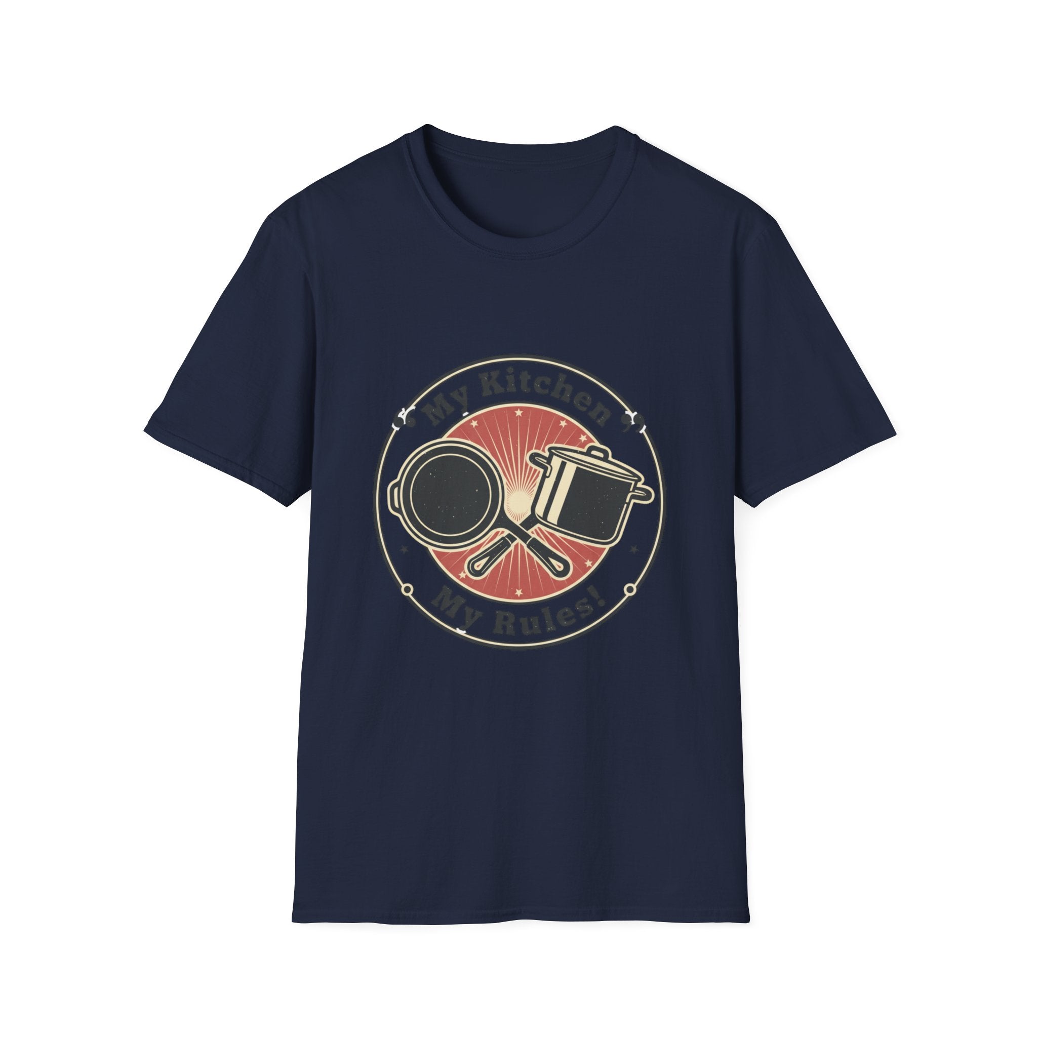 My Kitchen My Rules T-Shirt — Funny Cook/Pan and Pot Graphic Tee