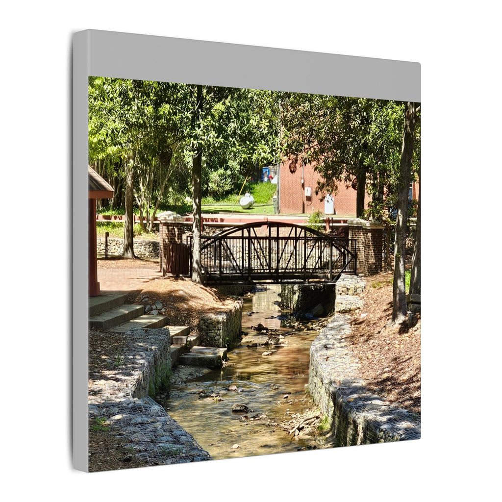 Park Footbridge Photograph Matte Canvas | Stretched Wall Art