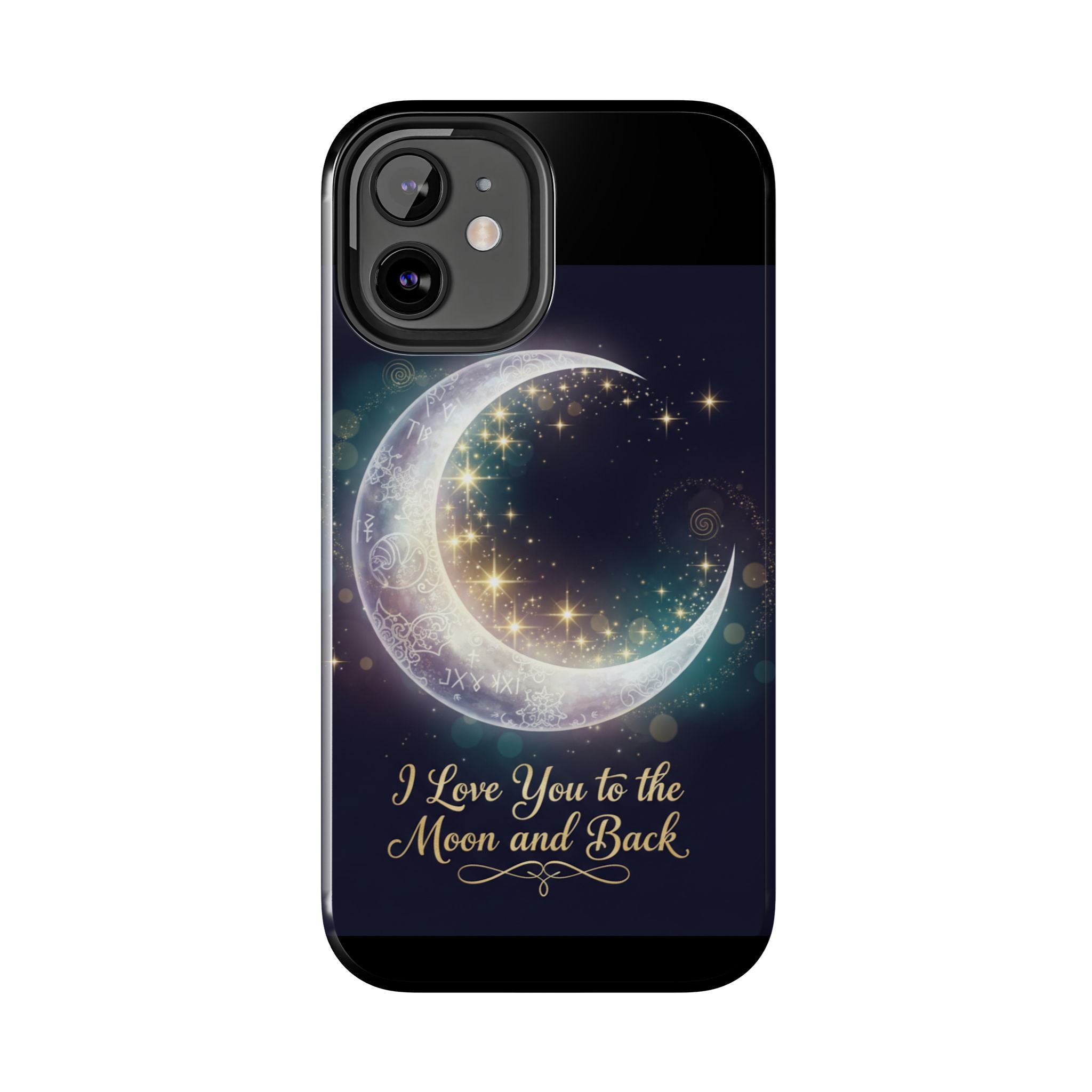 I Love You to the Moon and Back iPhone Case | Moon and Stars Tough Case