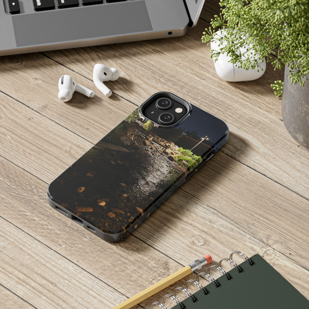 Night River Phone Case — Moody Outdoor Landscape Protective Cover