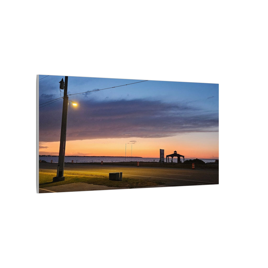Sunset Pier Silhouette Canvas | Stretched Matte Wall Art