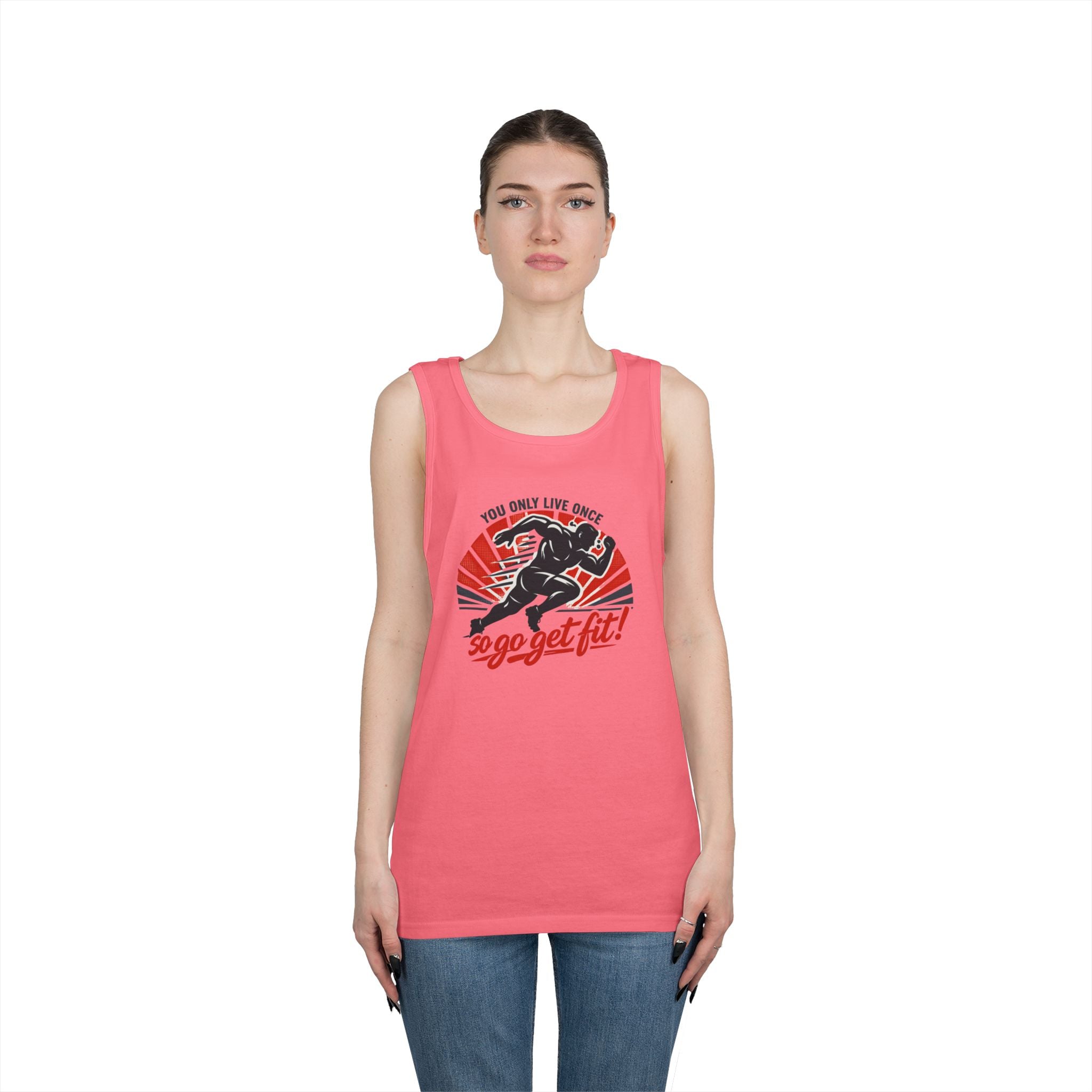 You Only Live Once So Go Get Fit tank top | Fitness Motivational Workout Tee