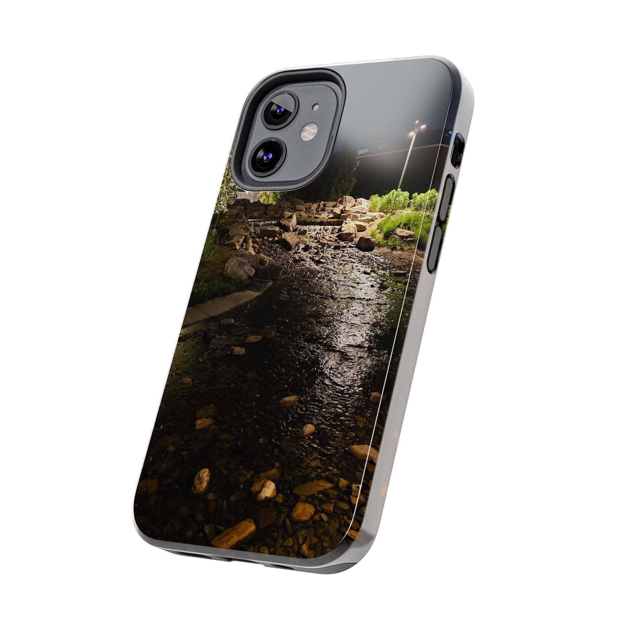 Night River Phone Case — Moody Outdoor Landscape Protective Cover