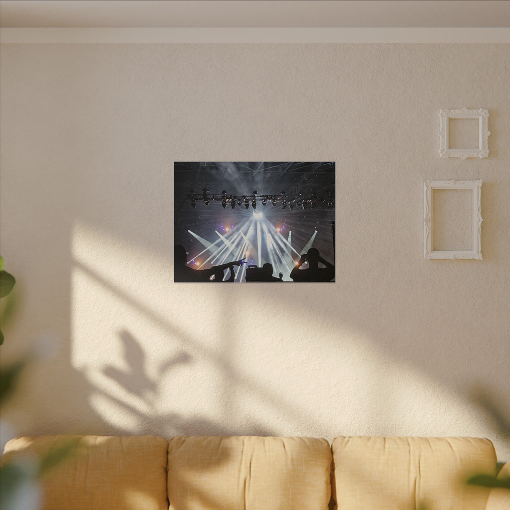 Concert Stage Lights Canvas, Matte Stretched Wall Art | Live Music