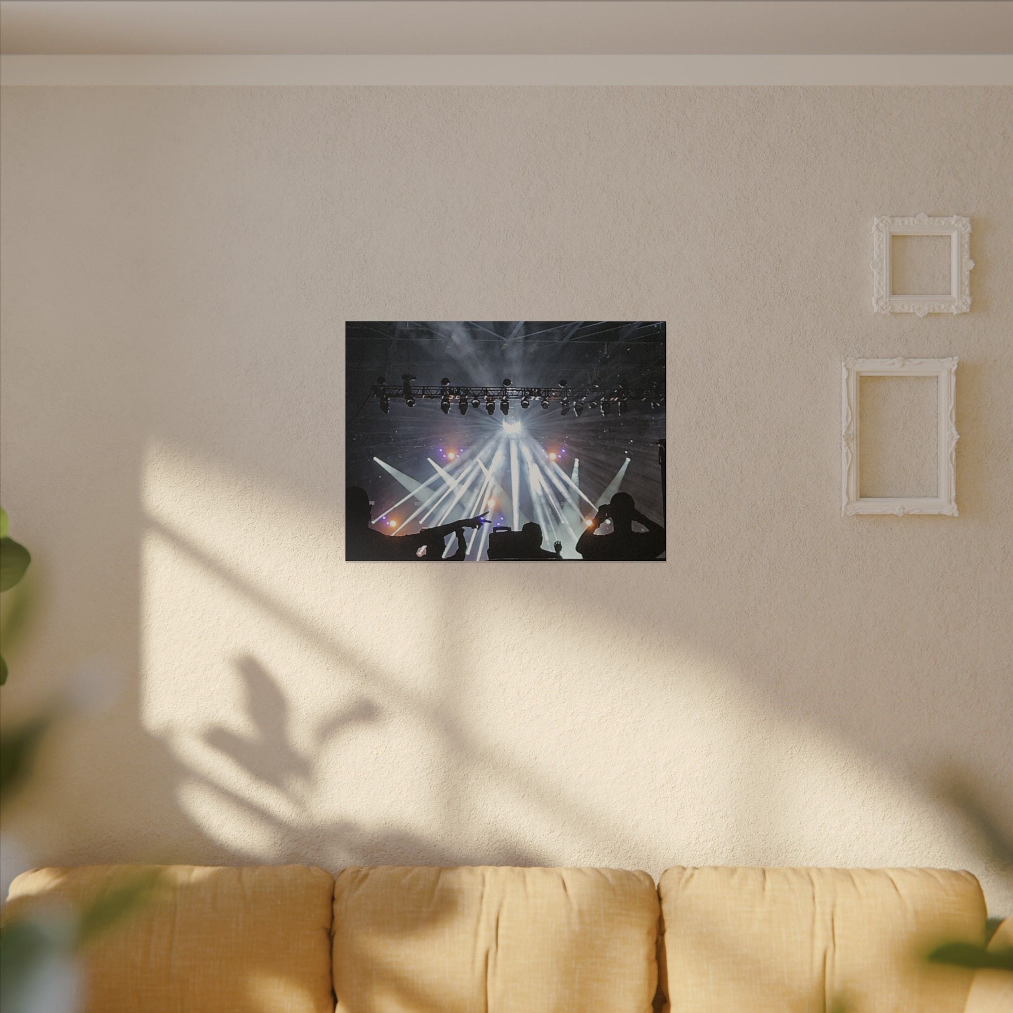 Concert Stage Lights Canvas, Matte Stretched Wall Art | Live Music