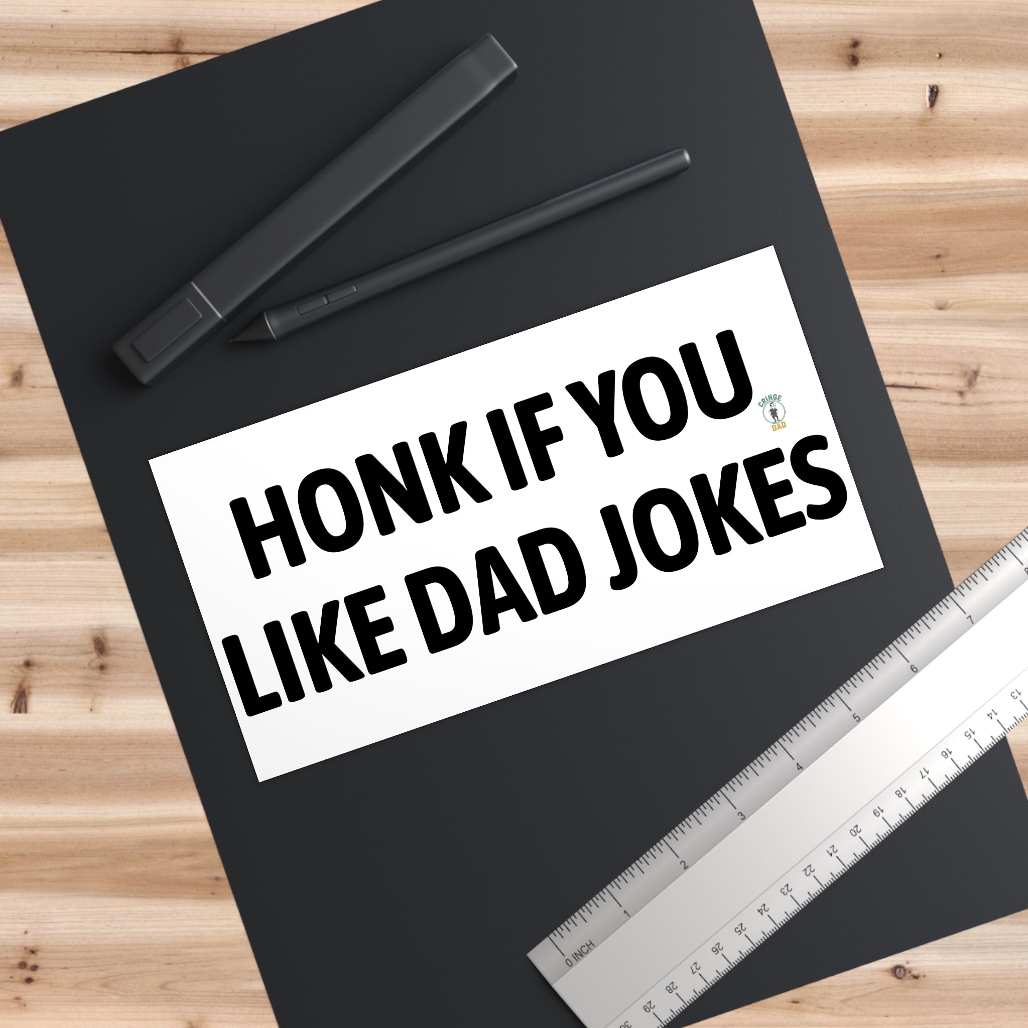 Bumper Sticker — "Honk If You Like Dad Jokes" Funny Car Decal