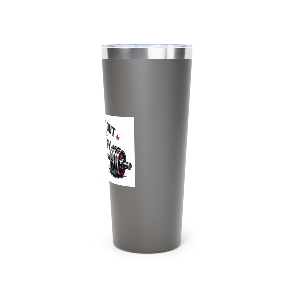 Working Out Is My Therapy barbell tumbler | 22oz insulated travel mug
