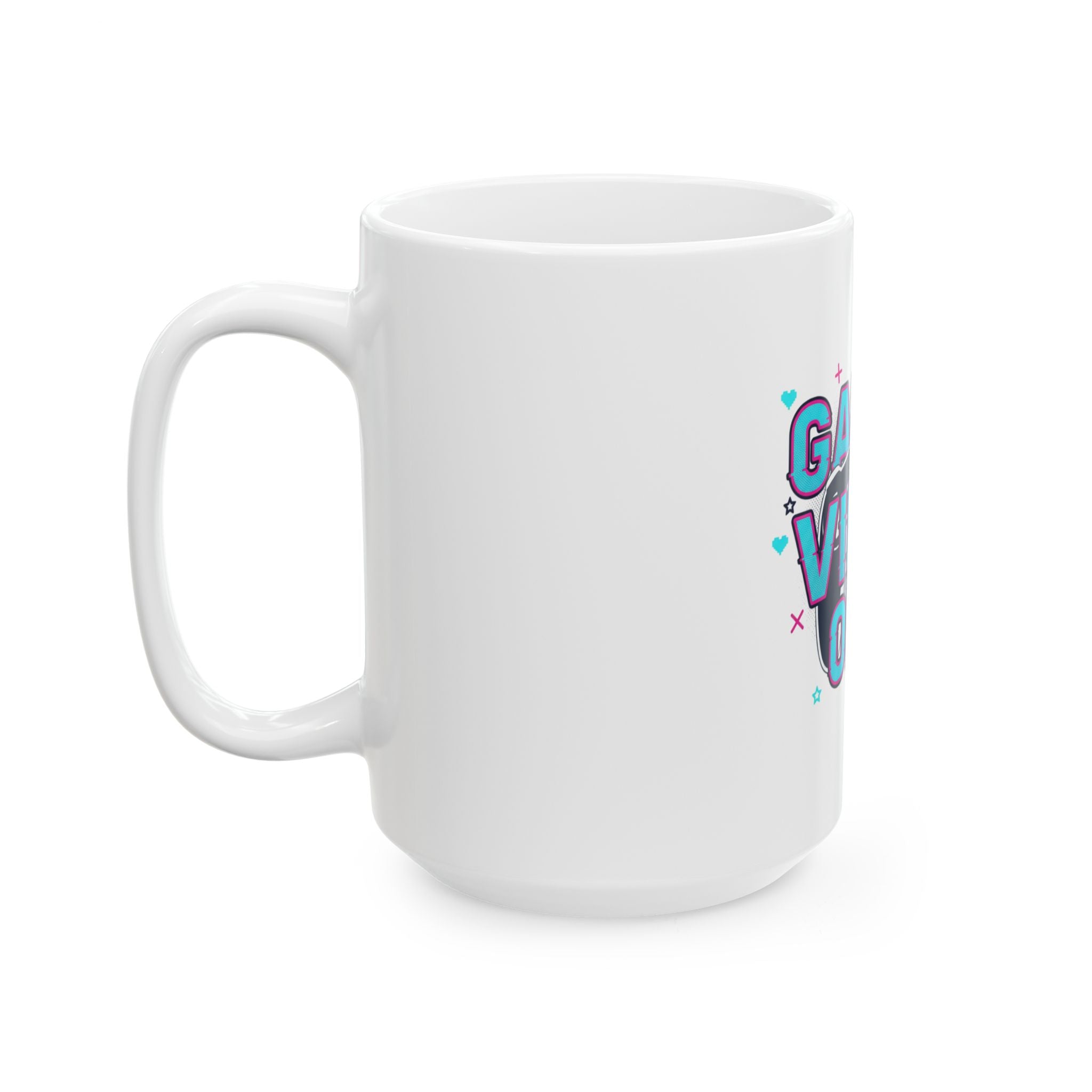 Gamer Vibes Only Mug | Ceramic Coffee Cup, Video Game Controller Design