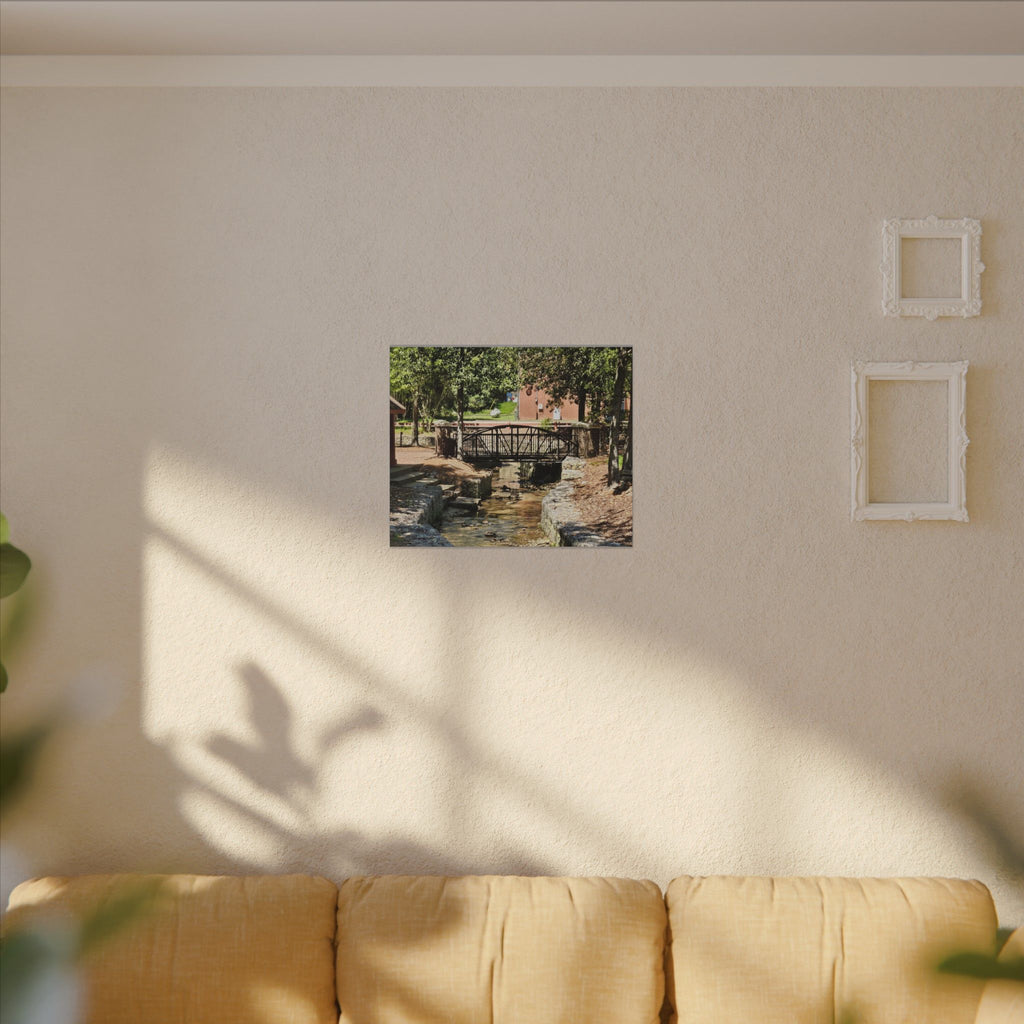 Park Footbridge Photograph Matte Canvas | Stretched Wall Art