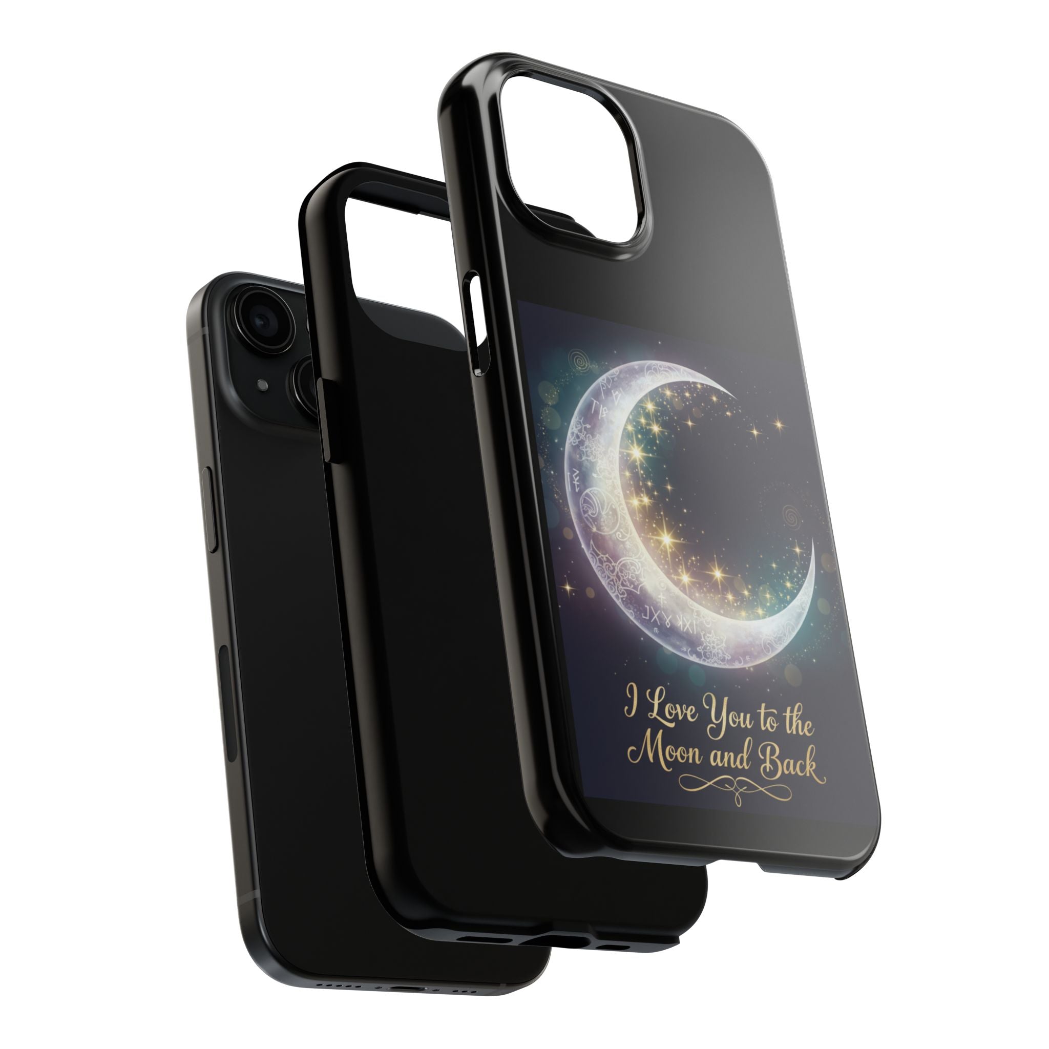 I Love You to the Moon and Back Phone Case | Moon Crescent Stars