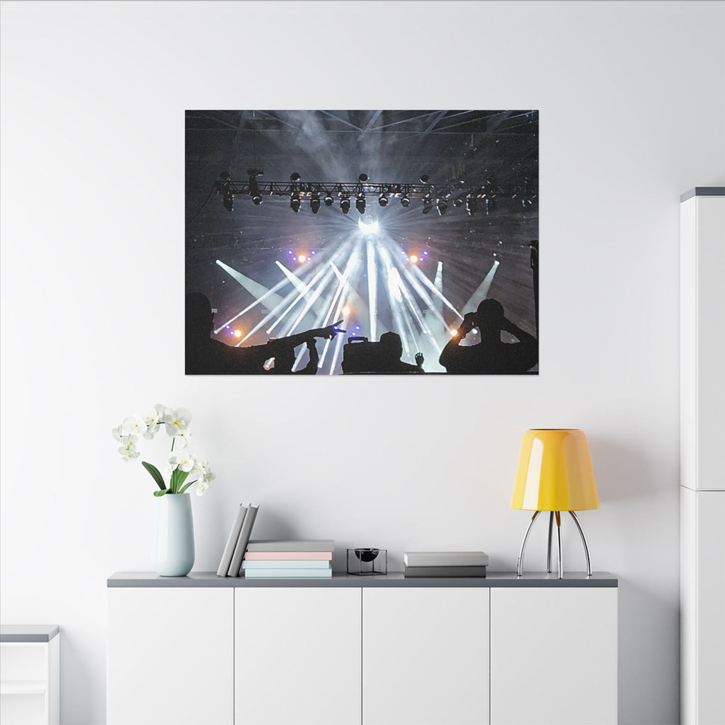 Concert Stage Lights Canvas, Matte Stretched Wall Art | Live Music