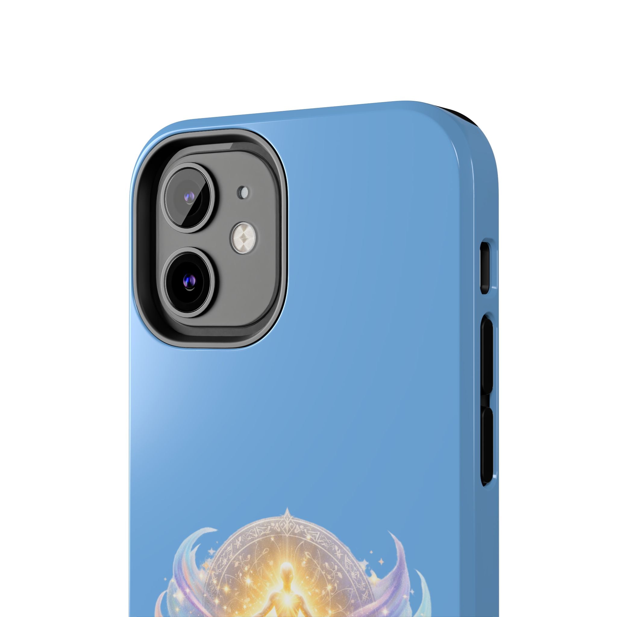 Positive Attracts Positive angel artwork Phone Case | inspirational spiritual design