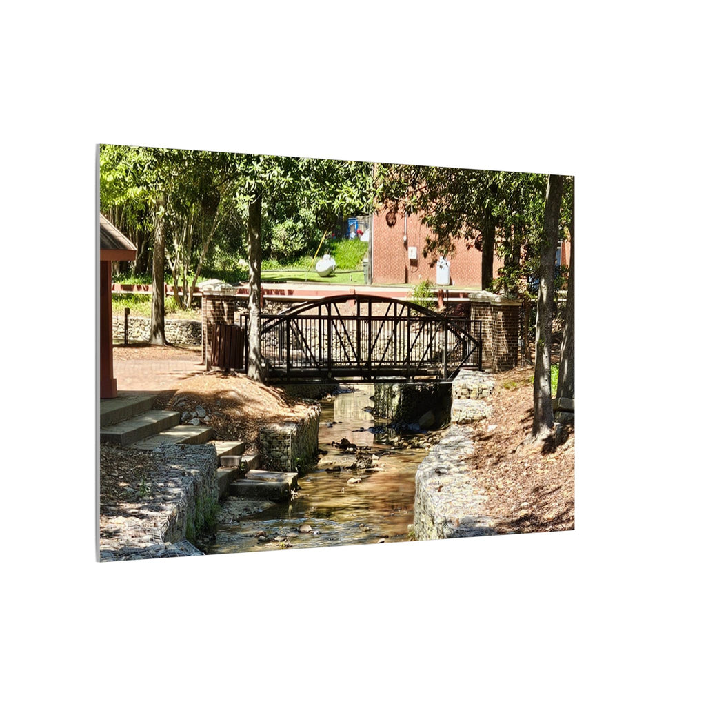 Park Footbridge Photograph Matte Canvas | Stretched Wall Art