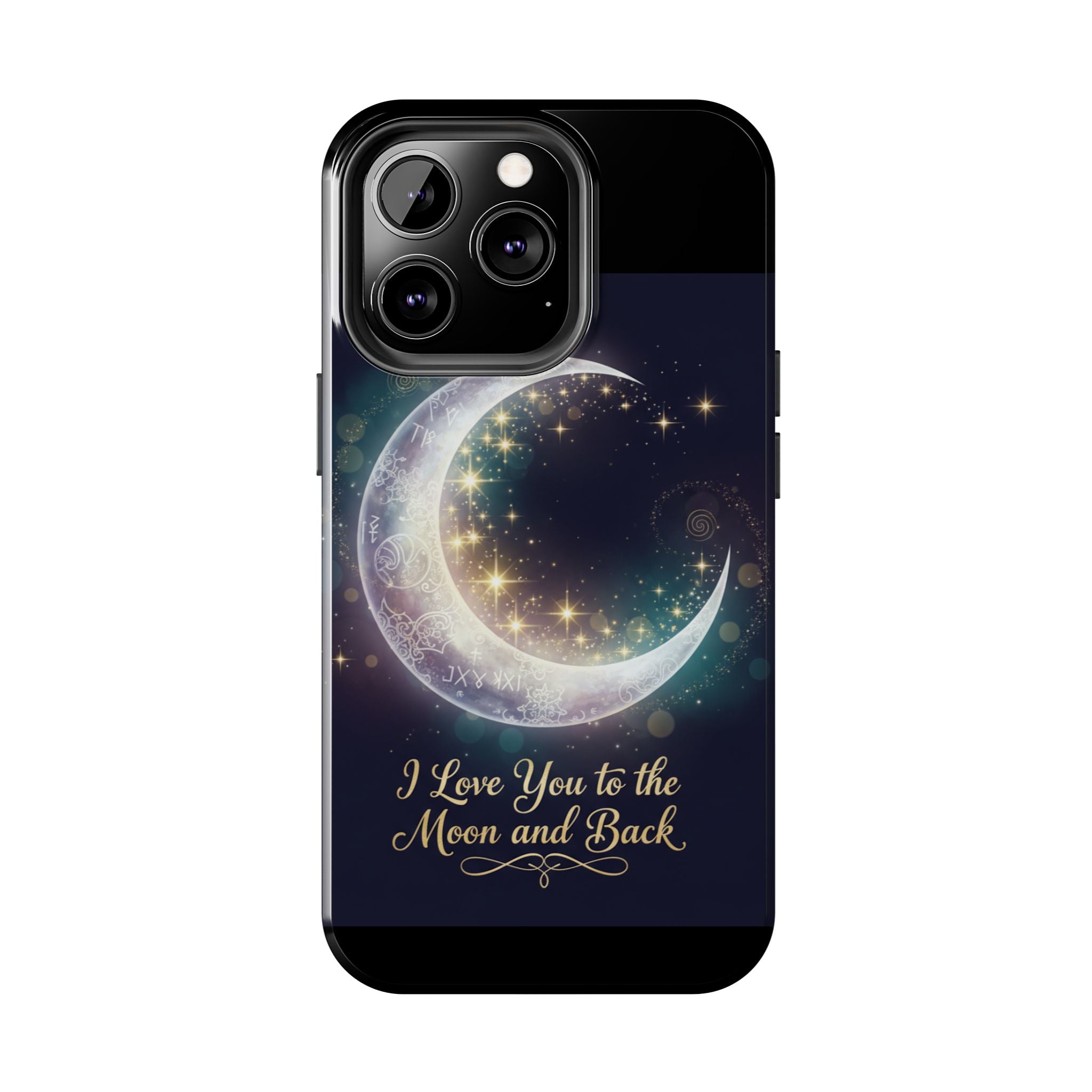 I Love You to the Moon and Back iPhone Case | Moon and Stars Tough Case