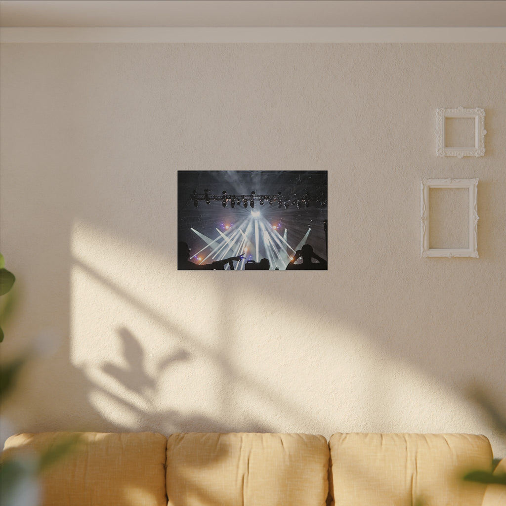 Concert Stage Lights Canvas, Matte Stretched Wall Art | Live Music