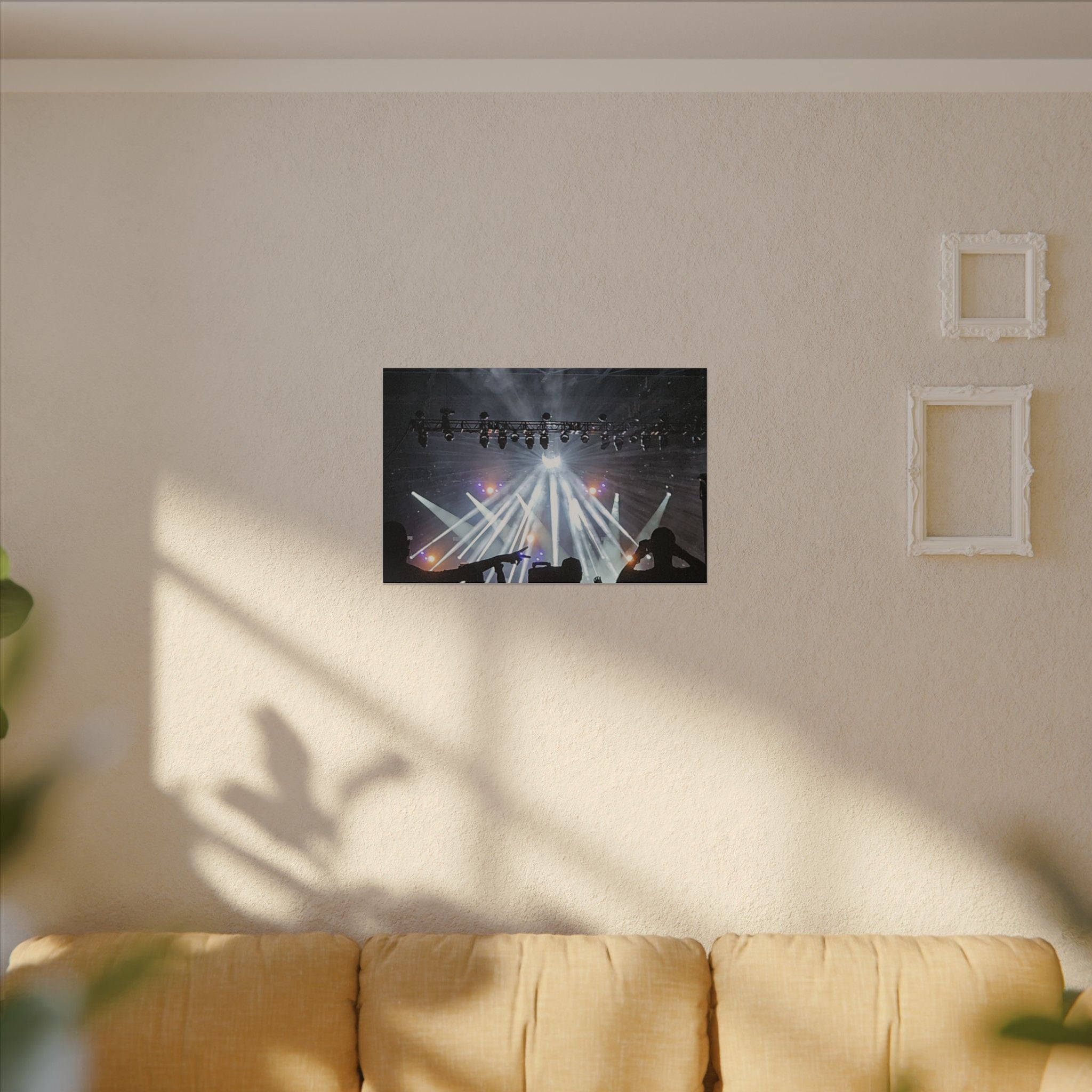 Concert Stage Lights Canvas, Matte Stretched Wall Art | Live Music