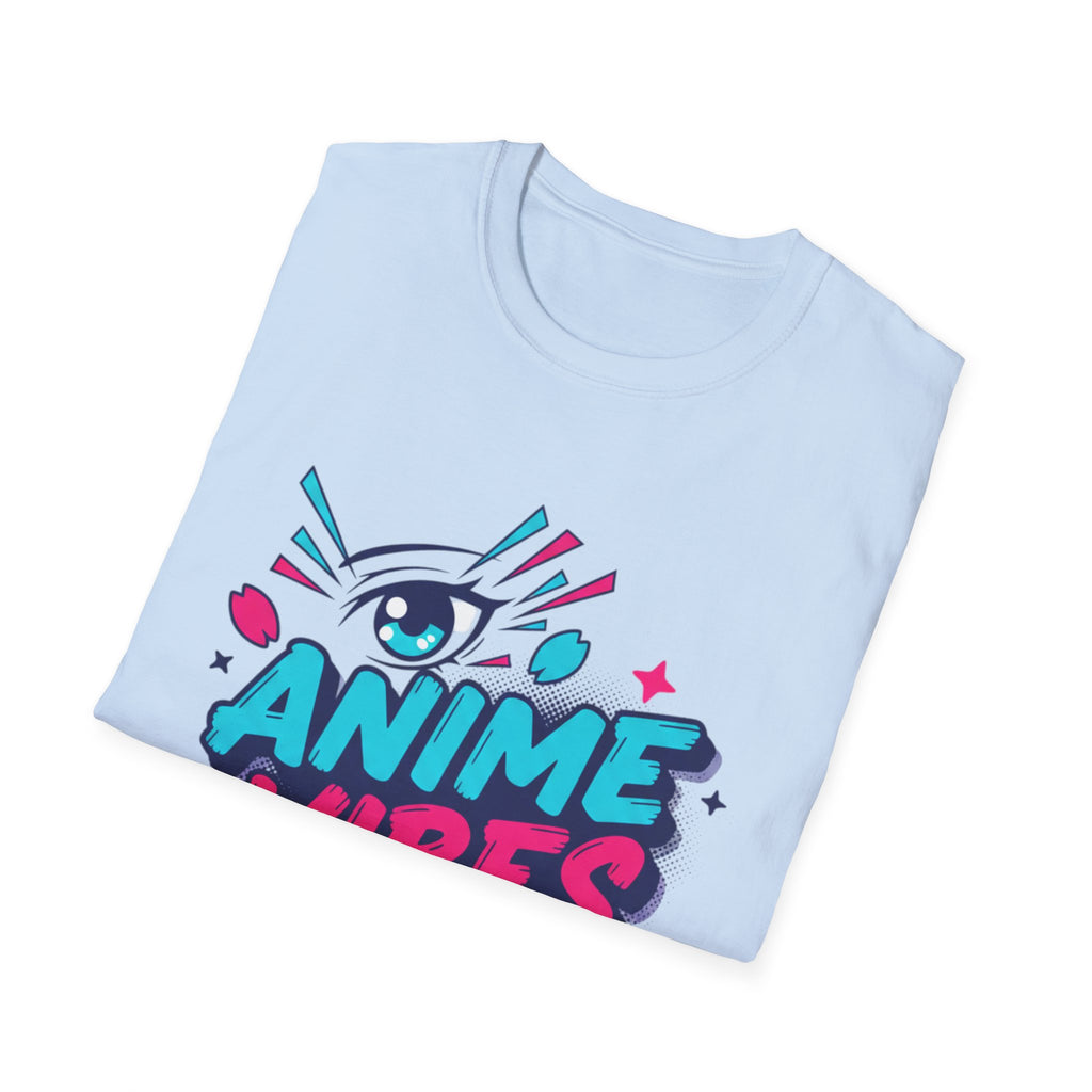 Anime Vibes Only T-Shirt | Retro Neon Anime Eye Design