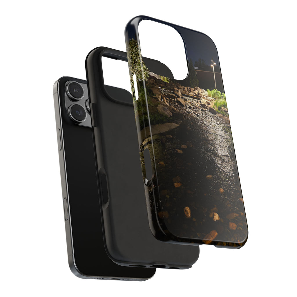 Night River Phone Case — Moody Outdoor Landscape Protective Cover