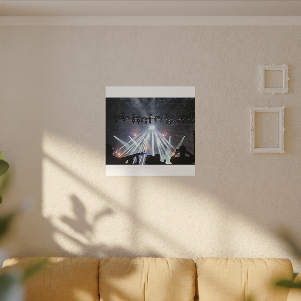 Concert Stage Lights Canvas, Matte Stretched Wall Art | Live Music