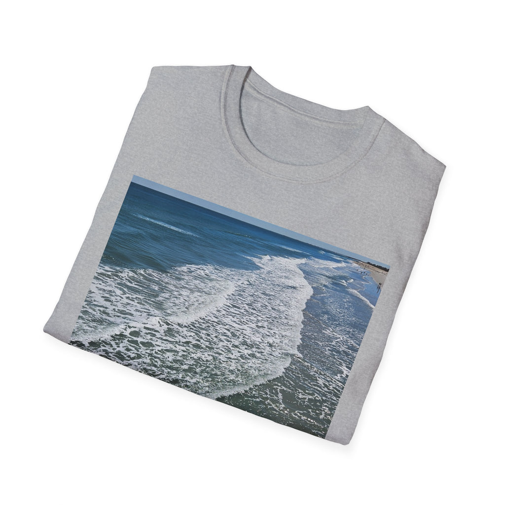 Beach Waves Photo T-Shirt — Coastal Ocean Surf Graphic Tee