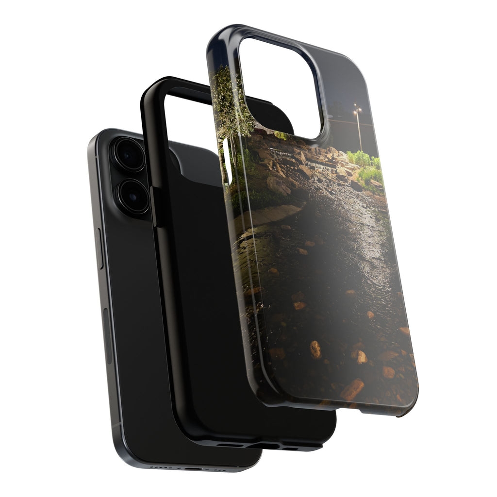 Night River Phone Case — Moody Outdoor Landscape Protective Cover