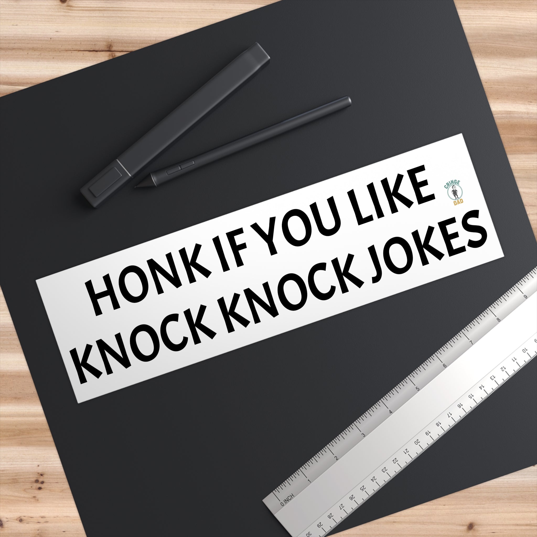 Honk If You Like Knock Knock Jokes Bumper Sticker
