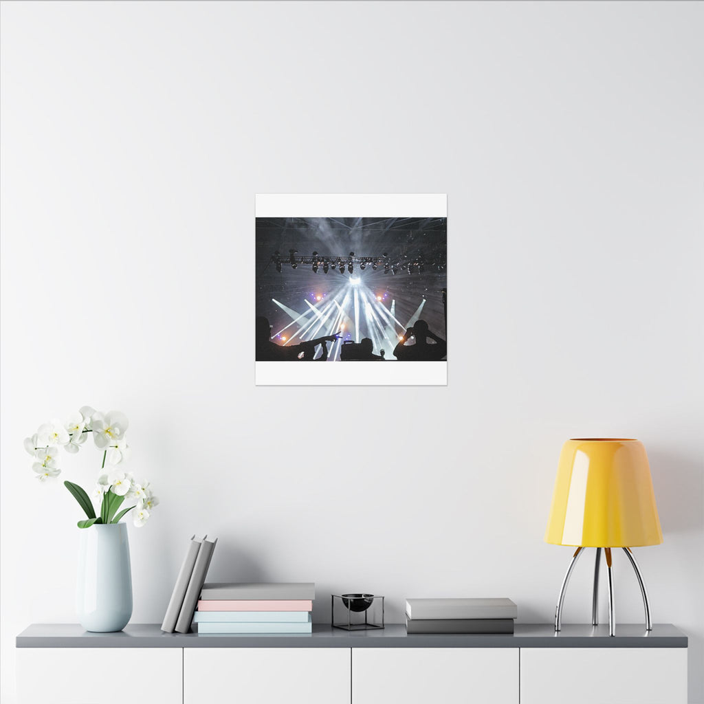 Concert Stage Lights Canvas, Matte Stretched Wall Art | Live Music