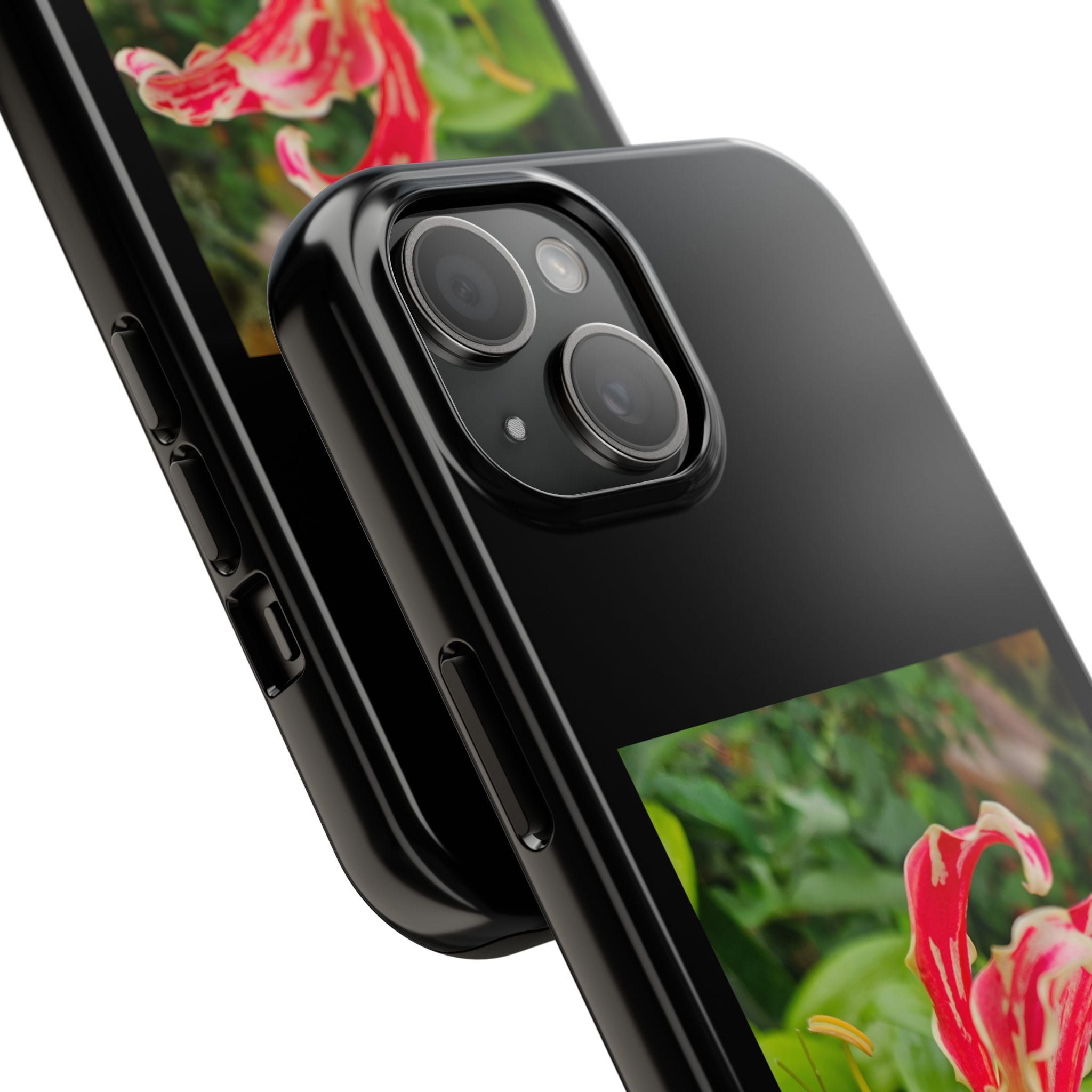 Gloriosa Lily Tough Phone Case | Red Tropical Flower Phone Case