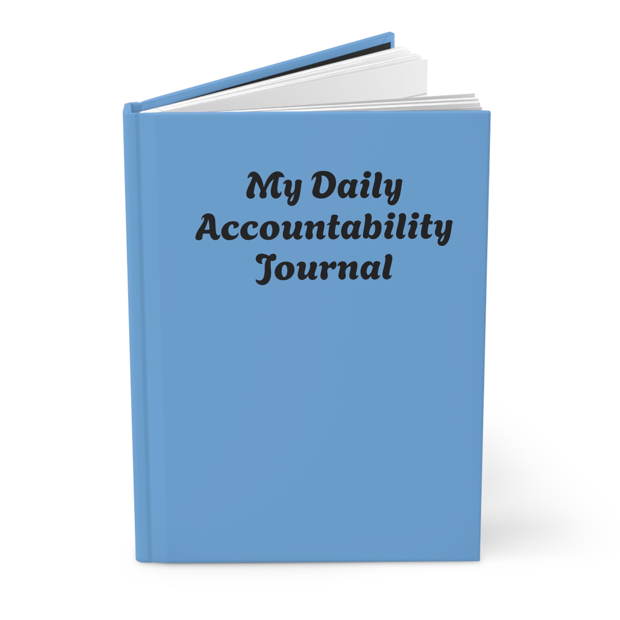 Daily Accountability Journal Hardcover | Productivity Planner, Blue Matte