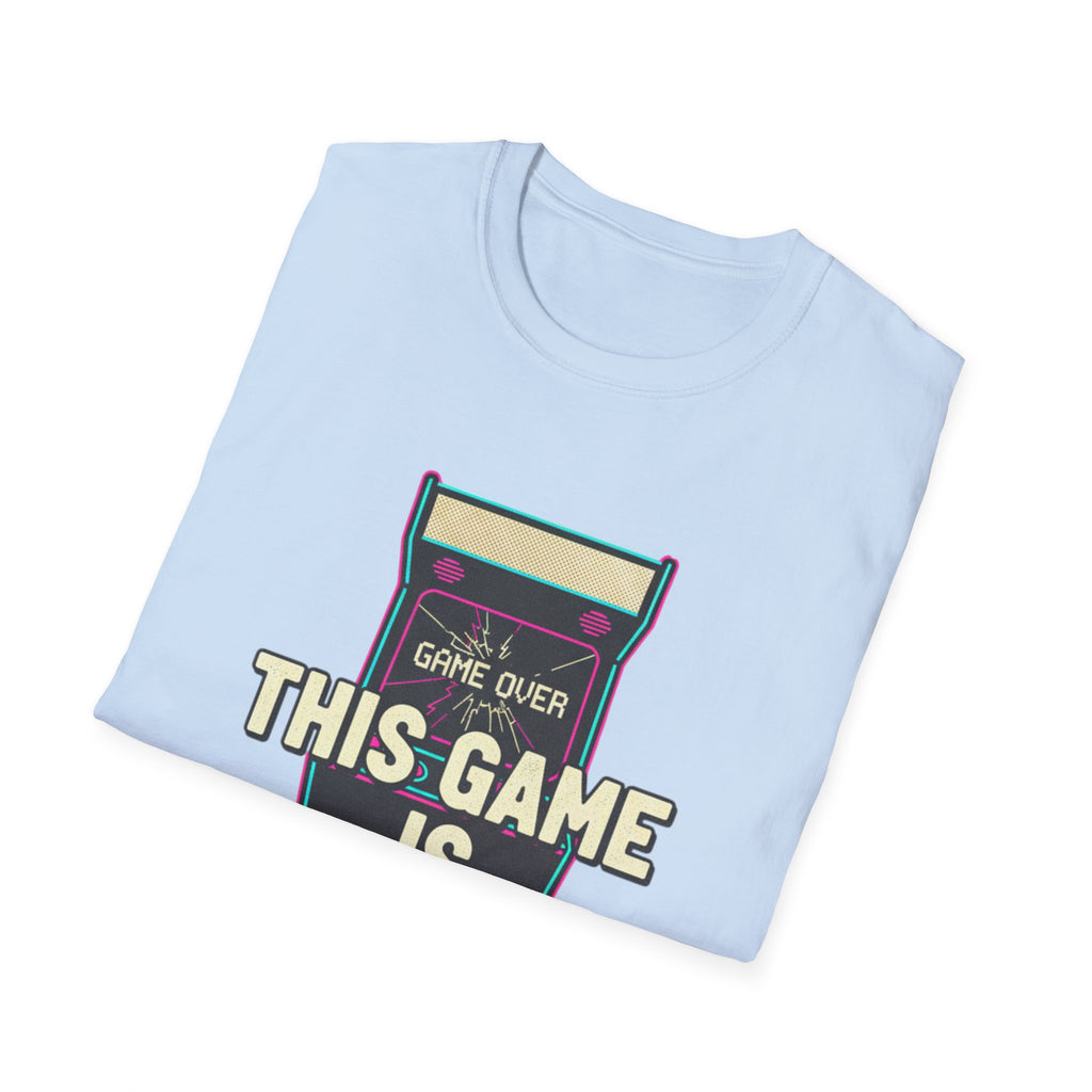 This Game Is Rigged T-Shirt | Retro Arcade Game Over Graphic Tee