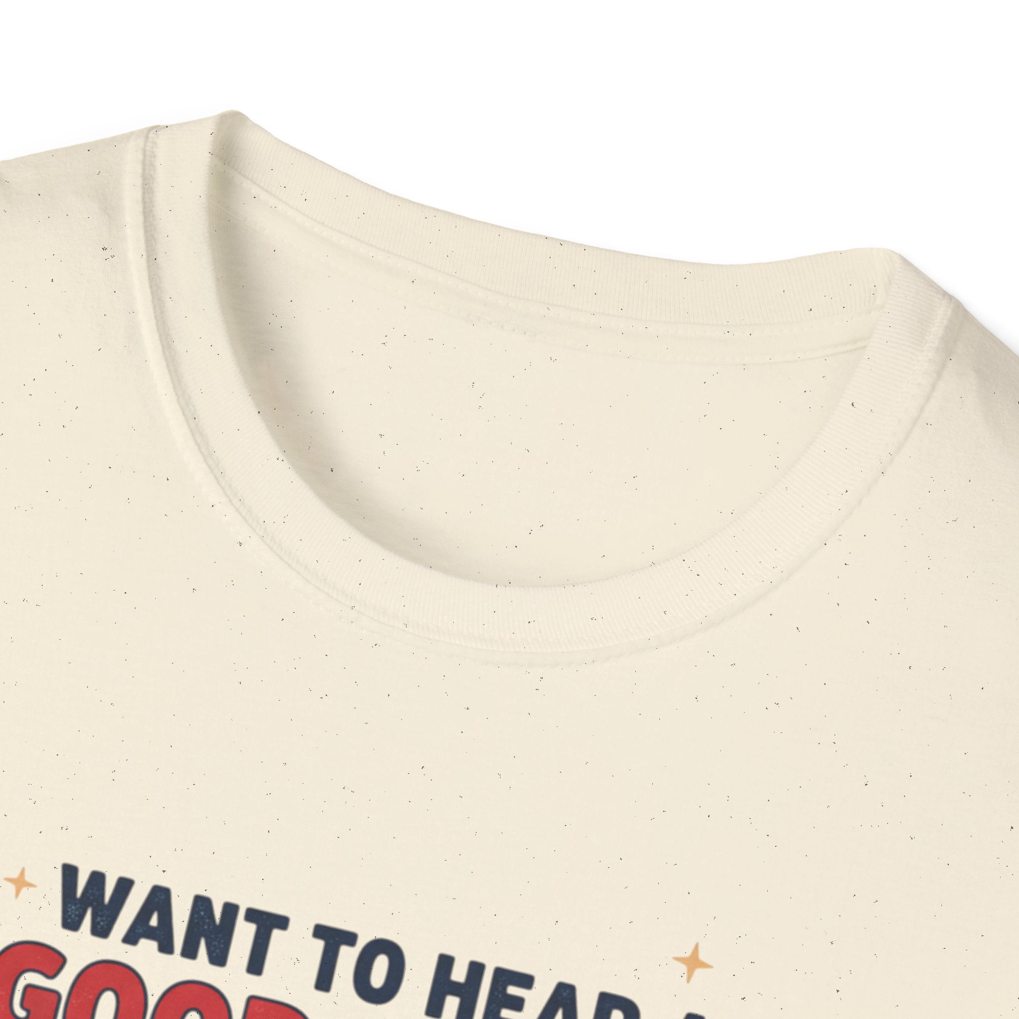 'Want to Hear a Good Knock Knock Joke?' T-Shirt — Novelty Door Cartoon Tee