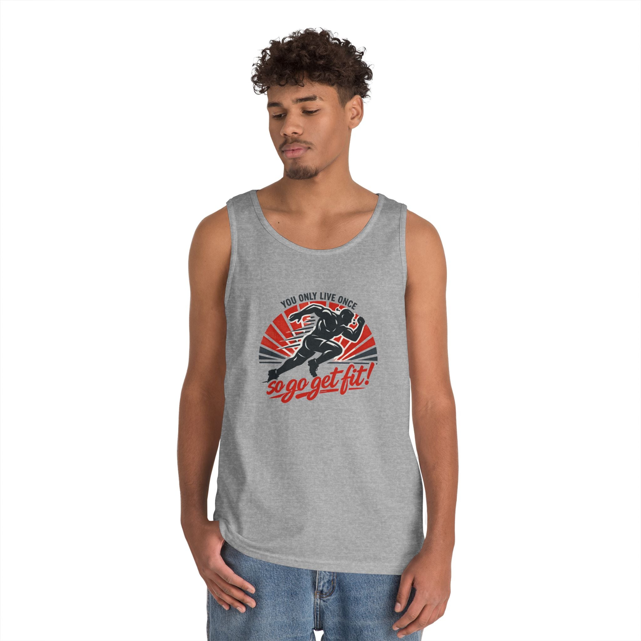 You Only Live Once So Go Get Fit tank top | Fitness Motivational Workout Tee
