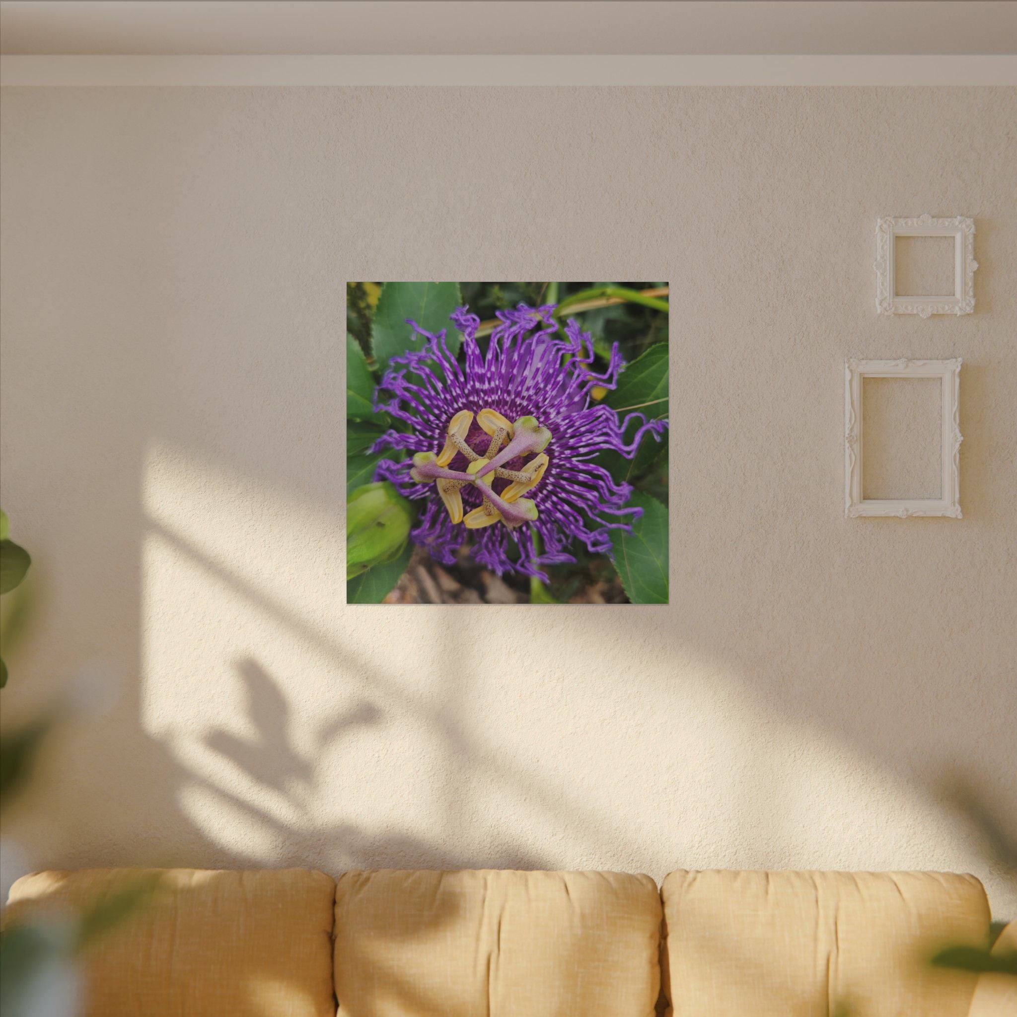 Purple Passionflower Botanical Canvas