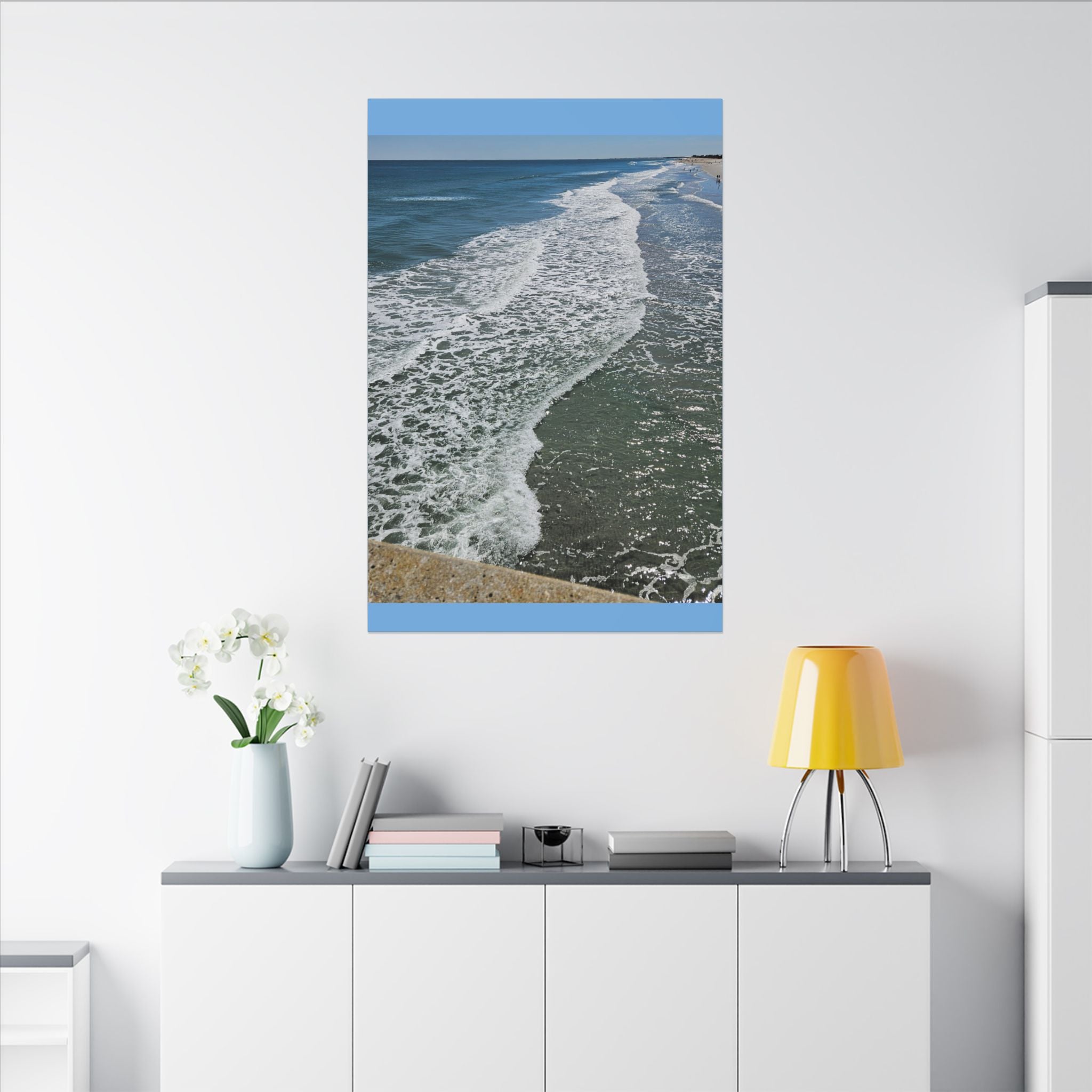 Ocean Shoreline Waves Canvas